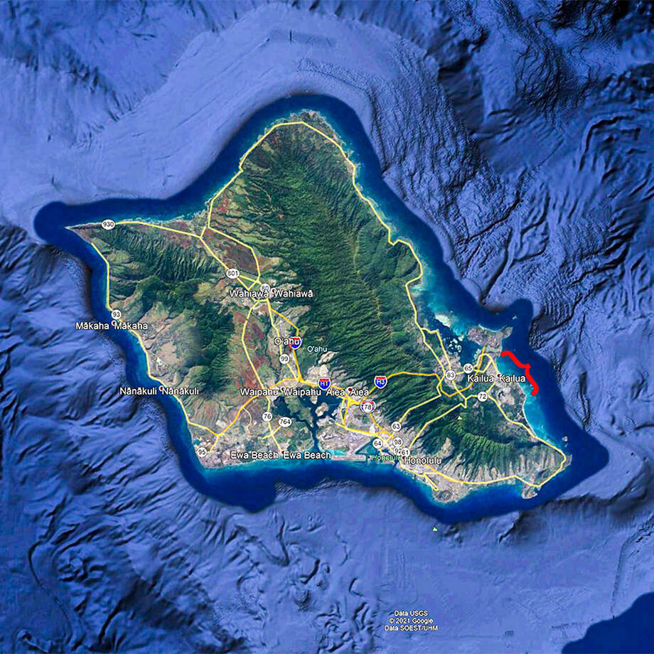 Oahu Map Fo Lanikai To Kailua Videos Page 3 25 21 ?1616872977